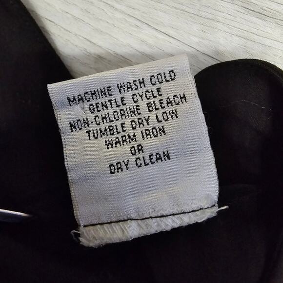 Talbots Black Straight Leg Stretch Trouser Pants Womens 4 High Rise Flat Front - Picture 6 of 8